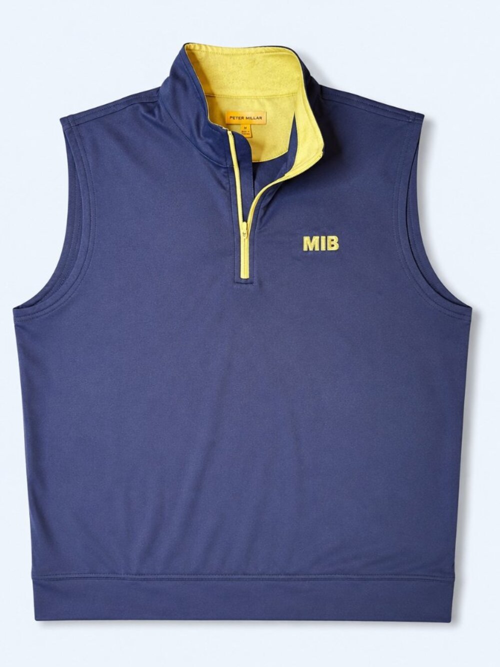 Peter Millar Golf Vest Men’s XL Navy Quarter Zip Performance Lightweight EUC
